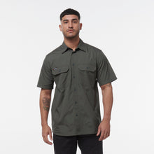 Load image into Gallery viewer, KingGee Men&#39;s Workcool Vented Short Sleeve Shirt - Green - Shirts
