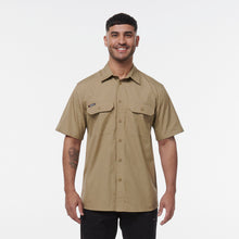 Load image into Gallery viewer, KingGee Men&#39;s Workcool Vented Short Sleeve Shirt - Khaki - Shirts
