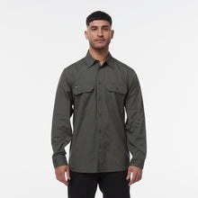 Load image into Gallery viewer, KingGee Men&#39;s Workcool Vented Long Sleeve Shirt - Green - Shirts
