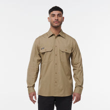 Load image into Gallery viewer, KingGee Men&#39;s Workcool Vented Long Sleeve Shirt - Khaki - Shirts
