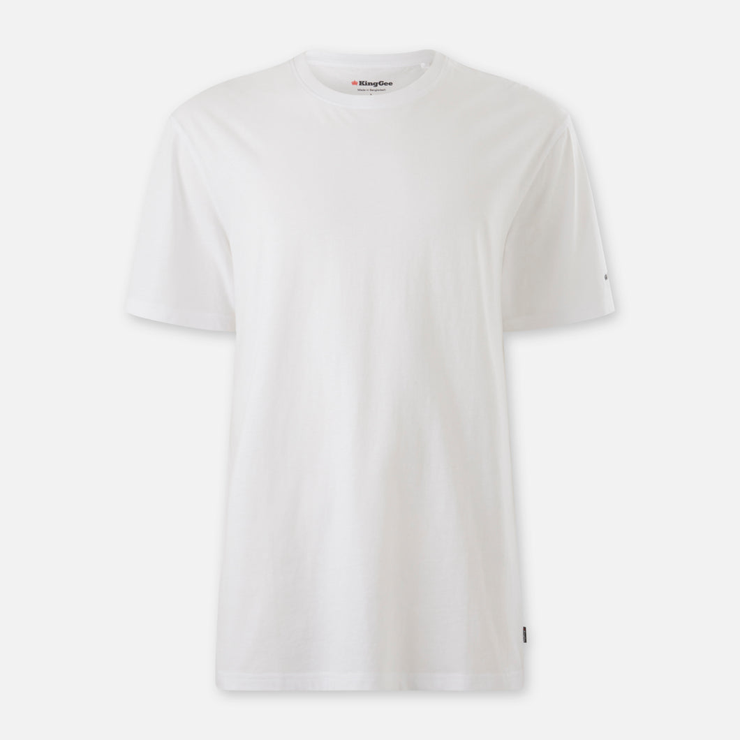 KingGee Men's Originals Aus Cotton T-Shirt - White - Tees