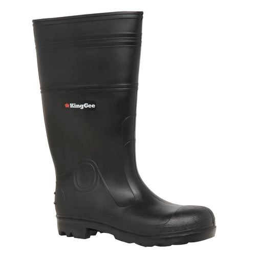 KingGee Men's Sludge Gumboot - Black - Non Safety