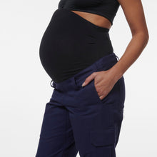 Load image into Gallery viewer, KingGee Women&#39;s Workcool Maternity Biomotion Pant - Navy - Pants
