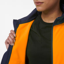 Load image into Gallery viewer, KingGee Women&#39;s Reflective Softshell Jacket - Orange/Navy - Jackets
