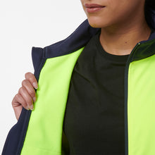 Load image into Gallery viewer, KingGee Women&#39;s Reflective Softshell Jacket - Yellow/Navy - Jackets
