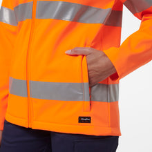 Load image into Gallery viewer, KingGee Women&#39;s Reflective Soft Shell Jacket - Orange - Jackets
