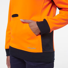 Load image into Gallery viewer, KingGee Women&#39;s 1/4 Zip Fleece - Orange/Navy - Hoodies/Jumpers
