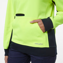 Load image into Gallery viewer, KingGee Women&#39;s 1/4 Zip Fleece - Yellow/Navy - Hoodies/Jumpers
