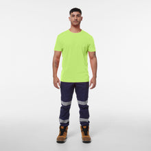 Load image into Gallery viewer, KingGee Men&#39;s Hi-Vis Short Sleeve T-Shirt - Fluro Yellow - Tees
