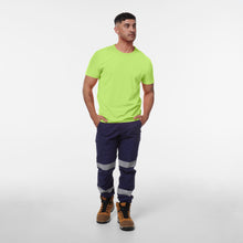 Load image into Gallery viewer, KingGee Men&#39;s Hi-Vis Short Sleeve T-Shirt - Fluro Yellow - Tees
