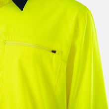 Load image into Gallery viewer, KingGee Men's Drycool Spliced Shirt L/S - Light Weight - Yellow/Navy
