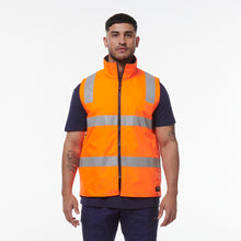 Load image into Gallery viewer, KingGee Men&#39;s Reflective Insulated Vest - Orange/Navy - Vests
