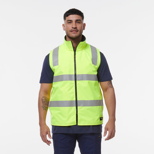 KingGee Men's Reflective Insulated Vest - Yellow/Navy - Vests