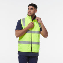 Load image into Gallery viewer, KingGee Men&#39;s Reflective Insulated Vest - Yellow/Navy - Vests
