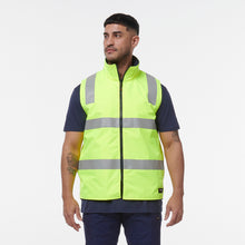 Load image into Gallery viewer, KingGee Men&#39;s Reflective Insulated Vest - Yellow/Navy - Vests
