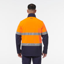 Load image into Gallery viewer, KingGee Men&#39;s Reflective Softshell Jacket - Orange/Navy - Jackets
