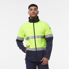 Load image into Gallery viewer, KingGee Men&#39;s Ref Softshell Jacket - Yellow/Navy - Jackets
