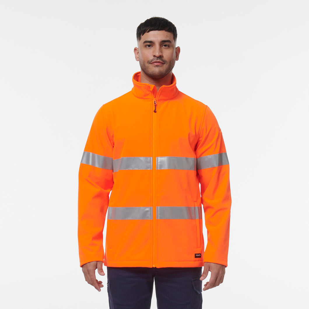 KingGee Men's Reflective Softshell Jacket - Orange - Jackets