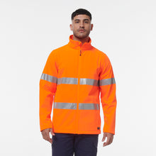 Load image into Gallery viewer, KingGee Men&#39;s Reflective Softshell Jacket - Orange - Jackets
