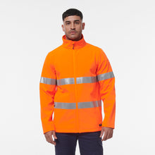 Load image into Gallery viewer, KingGee Men&#39;s Reflective Softshell Jacket - Orange - Jackets
