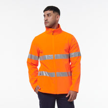 Load image into Gallery viewer, KingGee Men&#39;s Reflective Softshell Jacket - Orange - Jackets
