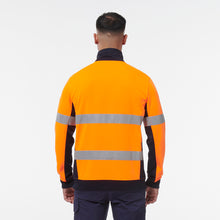 Load image into Gallery viewer, KingGee Men&#39;s Reflective 1/4 Zip Fleece - Orange/Navy - Hoodies/Jumpers
