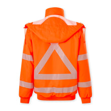 Load image into Gallery viewer, KingGee Men's Originals Nsw Rail Hi Vis Taped Bomber Jacket - Orange
