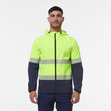 Load image into Gallery viewer, KingGee Men&#39;s Hi Vis Repel Jacket - Yellow/Navy - Jackets
