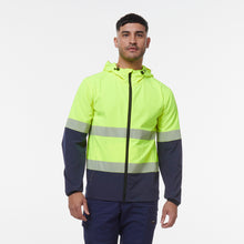 Load image into Gallery viewer, KingGee Men&#39;s Hi Vis Repel Jacket - Yellow/Navy - Jackets
