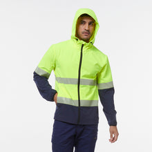 Load image into Gallery viewer, KingGee Men&#39;s Hi Vis Repel Jacket - Yellow/Navy - Jackets
