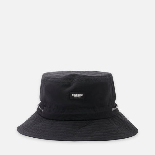 KingGee Misc Trademark Bucket Hat - Black - Headwear