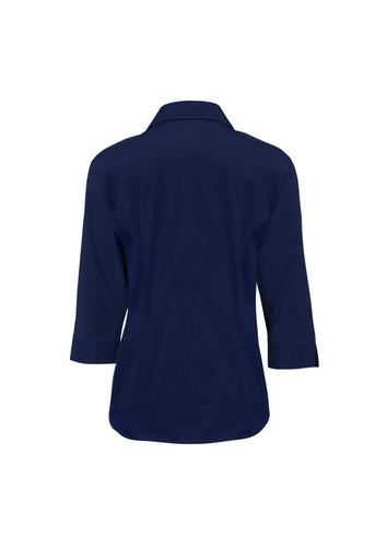 Biz Collection Women's Metro Shirt 3/4 Sleeve - Navy - Shirts