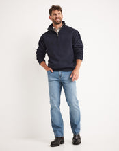 Load image into Gallery viewer, RB Sellars Men's Trentham 1/2 Zip Jumper - Classic Navy
