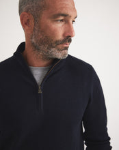 Load image into Gallery viewer, RB Sellars Men's Saxon Half Zip Jumper - Classic Navy
