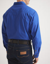 Load image into Gallery viewer, RB Sellars Men's Territory Half Btn L/S Shirt - Royal
