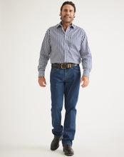 Load image into Gallery viewer, RB Sellars Men's Hillston L/S Shirt - Goolwa - Navy Gingham
