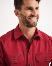 Load image into Gallery viewer, RB Sellars Men's Burton 1/2 Btn L/S Light Wt. - Cherry
