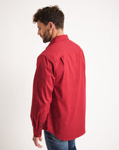 Load image into Gallery viewer, RB Sellars Men's Burton 1/2 Btn L/S Light Wt. - Cherry
