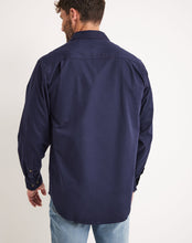 Load image into Gallery viewer, RB Sellars Men's Burton 1/2 Btn L/S Light Wt. - Navy
