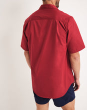 Load image into Gallery viewer, RB Sellars Men's Burton 1/2 Btn S/S Light Wt. - Cherry
