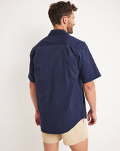 Load image into Gallery viewer, RB Sellars Men's Burton 1/2 Btn S/S Light Wt. - Navy

