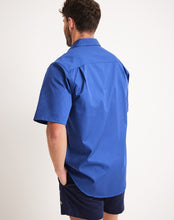 Load image into Gallery viewer, RB Sellars Men's Burton 1/2 Btn S/S Light Wt - Royal
