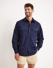 Load image into Gallery viewer, RB Sellars Men's Burton Full Btn L/S Light Wt - Navy
