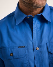 Load image into Gallery viewer, RB Sellars Men's Burton Full Btn S/S Light Wt. - Blue
