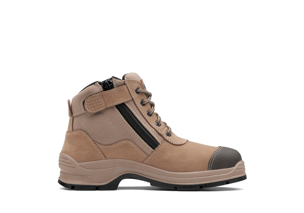 Blundstone Men's 325 Zip Sided Safety Boot - Stone