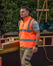 Load image into Gallery viewer, Rainbird Men's Reversible Utility Vest - Orange
