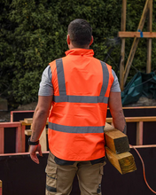 Load image into Gallery viewer, Rainbird Men's Reversible Utility Vest - Orange
