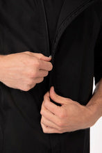 Load image into Gallery viewer, Chef Works Unisex Hartford Chef Coat - Black
