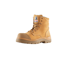 Load image into Gallery viewer, Steel Blue Men's Argyle Zip Scuff Composite - Wheat
