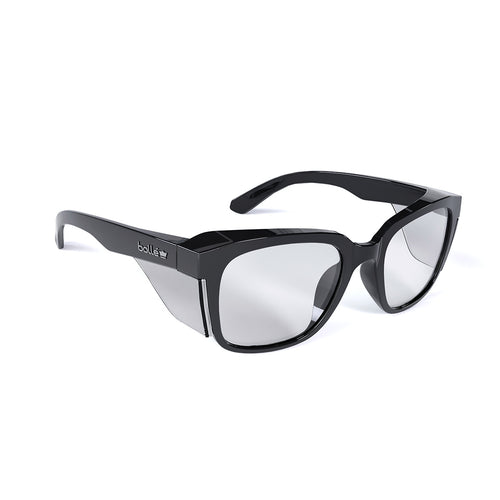 Bolle Men's Stks 410 Safety Glasses - Black/Clear - 